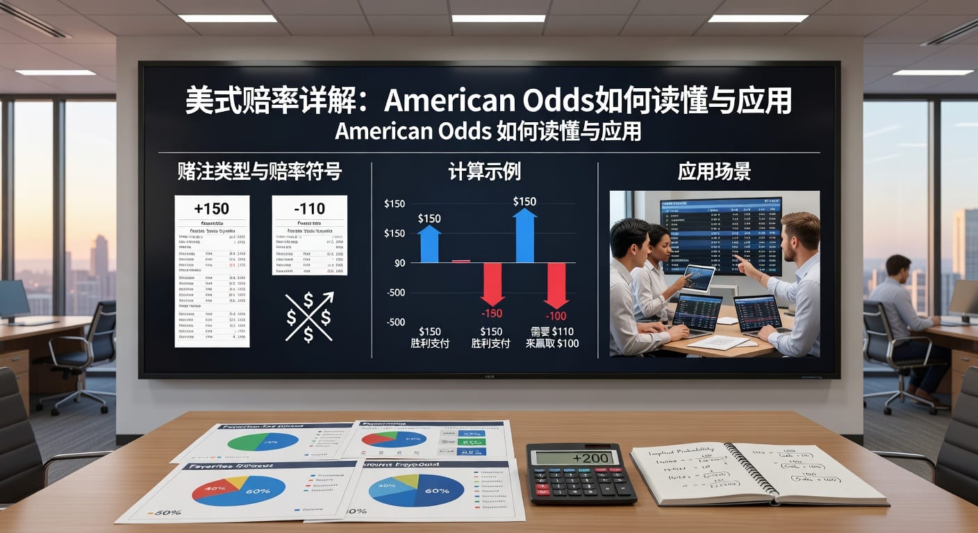 美式赔率 american odds读法与换算实战
