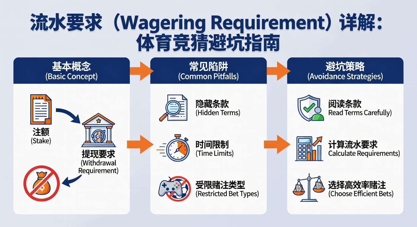 流水要求 sports wagering requirement 实战指南