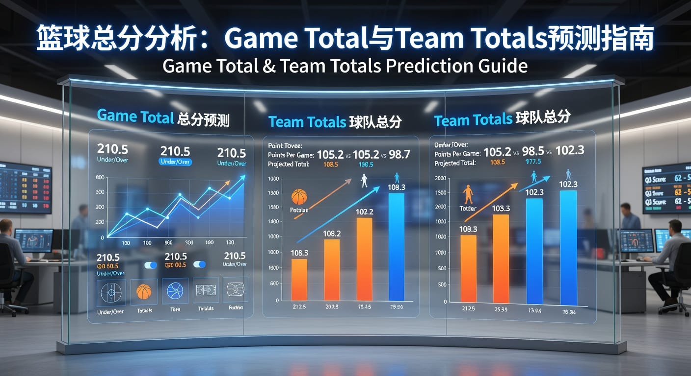 篮球总分 game total team totals：实战判断与队分思路